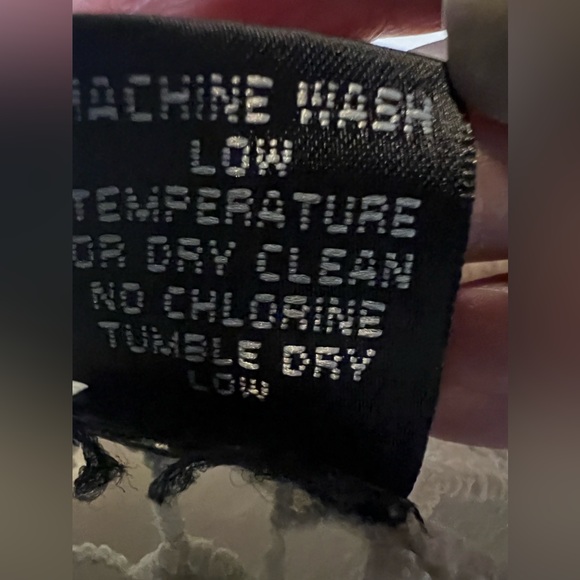 MADDISON Open Stitch Crochet Cardigan Boho hippie vest Women size M Cream color - Picture 8 of 11